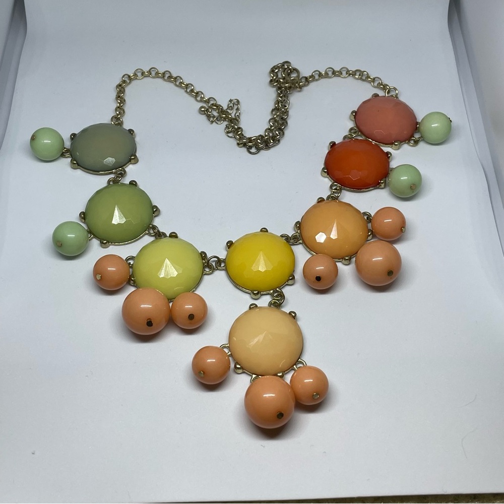 Colorful Statement Necklace - Picture 3 of 7